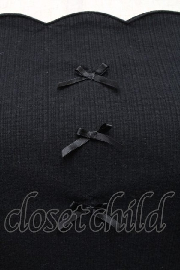 画像3: Ank Rouge / プチリボンリブニット  黒 S-26-03-06-021-CA-TO-HR-ZS (3)