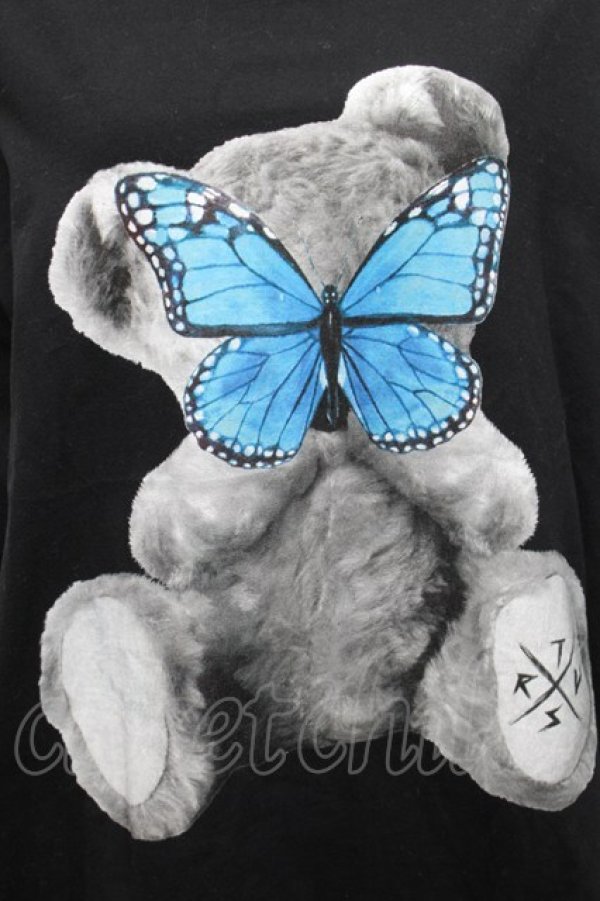 画像4: TRAVAS TOKYO / バタフライベアープリントロングスリーブカットソー  黒 S-26-03-06-022-PU-JA-AS-ZS (4)