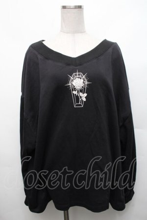 画像: TRAVAS TOKYO / Vネックスウェット  黒 S-26-03-06-023-PU-TO-AS-ZS