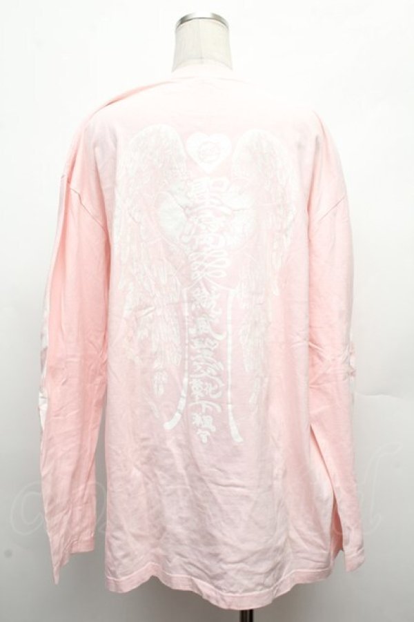 画像2: KRY CLOTHING / プリントロンT  ピンク S-26-03-08-026-EL-TO-HR-ZS (2)