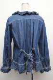 画像2: PINK HOUSE / デニムフリルブラウス  ブルー S-26-03-08-027-LO-BL-AS-ZS (2)