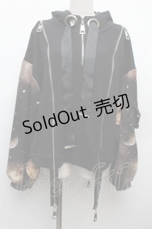 画像: IRO+IRO / ZIPパーカー  黒 S-26-03-08-028-LO-TO-AS-ZS