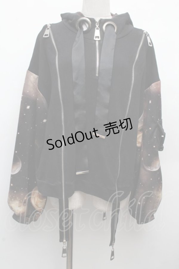 画像1: IRO+IRO / ZIPパーカー  黒 S-26-03-08-028-LO-TO-AS-ZS (1)