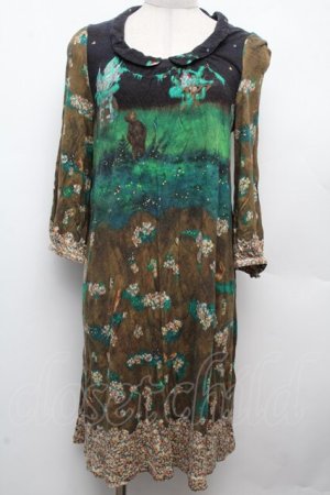 画像: Cherir la femme / コットンワンピース  ブラウン S-26-03-08-029-LO-OP-AS-ZS