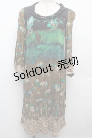 画像: Cherir la femme / コットンワンピース  ブラウン S-26-03-08-029-LO-OP-AS-ZS