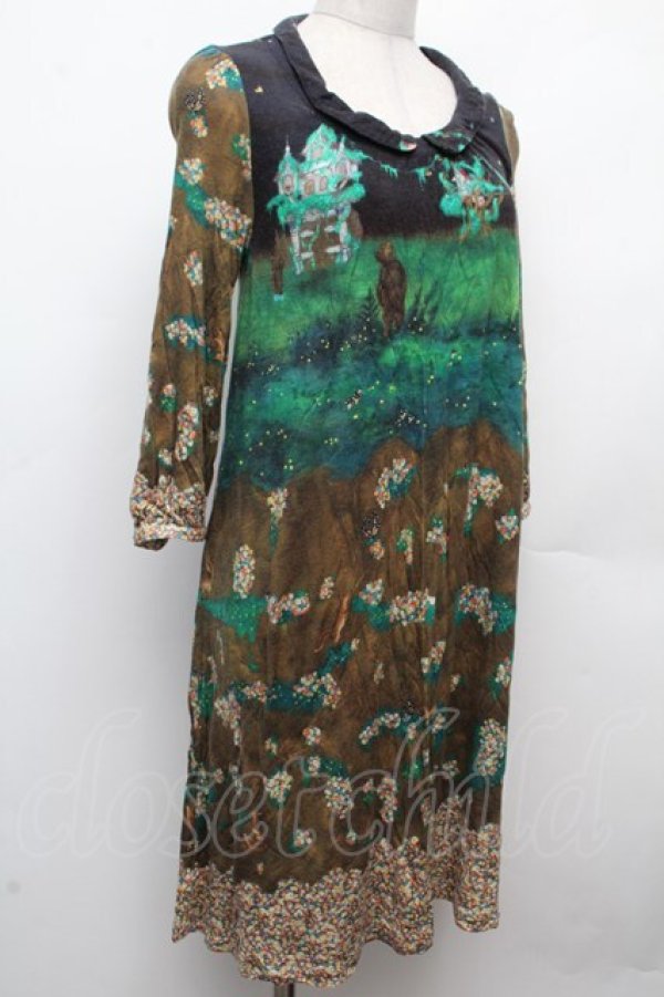 画像3: Cherir la femme / コットンワンピース  ブラウン S-26-03-08-029-LO-OP-AS-ZS (3)