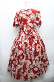 画像2: PINK HOUSE / トランプ柄ワンピース  赤 S-26-03-08-031-LO-OP-AS-ZS (2)