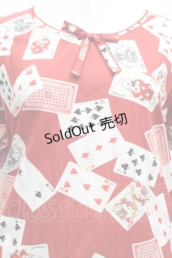 画像3: PINK HOUSE / トランプ柄ワンピース  赤 S-26-03-08-031-LO-OP-AS-ZS (3)