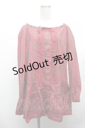画像: PINK HOUSE / チェックチュニックブラウス   S-26-03-08-032-LO-BL-AS-ZS
