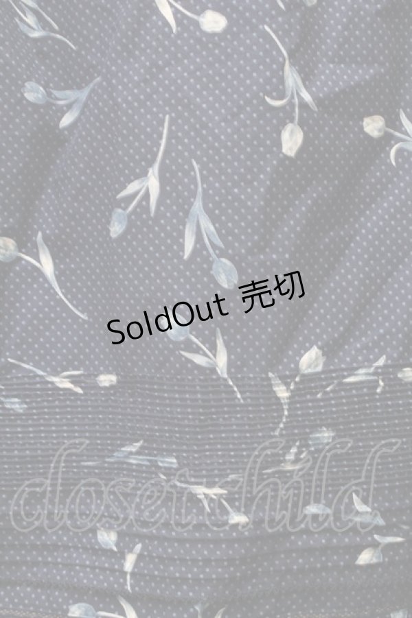 画像3: PINK HOUSE / 水玉チューリップエプロンドレス  紺 S-26-03-08-035-LO-OP-AS-ZS (3)