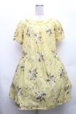 画像1: PINK HOUSE / ヒナギクブーケ柄ワンピース  イエロー S-26-03-08-036-LO-SK-AS-ZS (1)