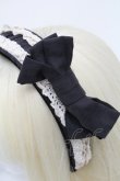 画像3: LOLITA / リボンレースカチューシャ  黒 S-26-03-08-004-LO-AC-HR-ZS (3)