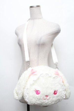 画像: BABY,THE STARS SHINE BRIGHT / うさくみゃんのおかおBag  白 S-26-03-08-005-BA-BG-AS-ZS