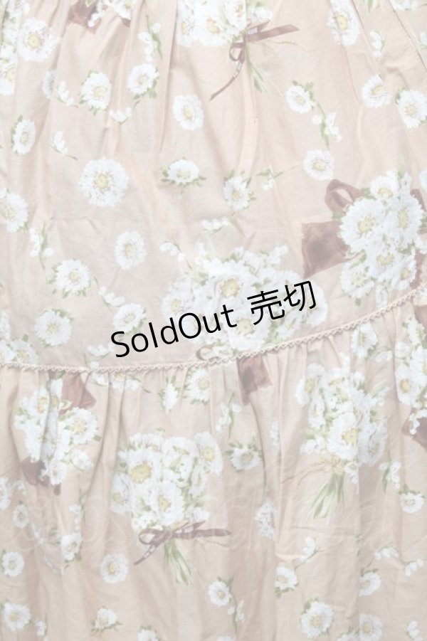 画像3: PINK HOUSE / 雛菊プリントスカート  ベージュ S-26-03-08-043-LO-SK-AS-ZS (3)