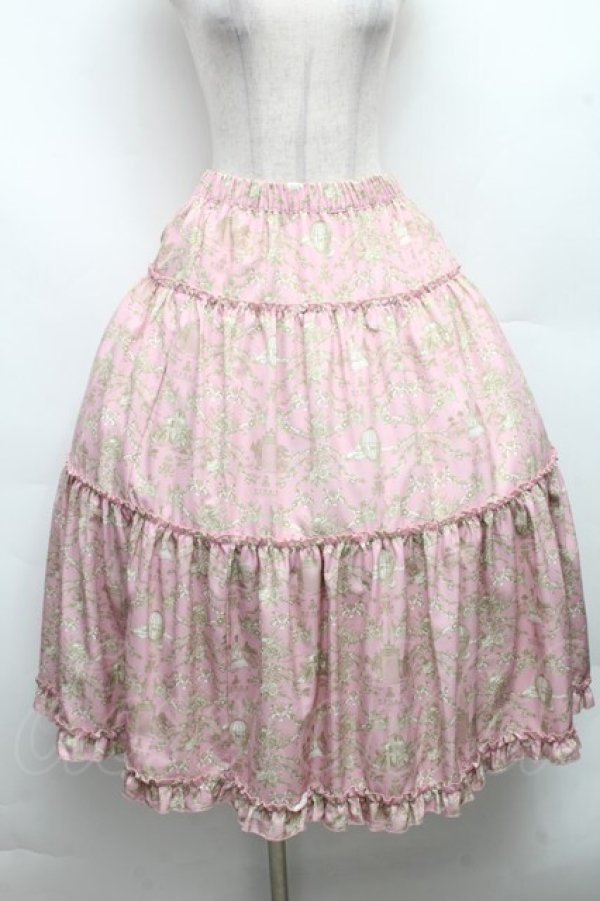 画像1: m petit by misako / NINA'S RVパニエスカート L ピンク S-26-03-08-045-LO-SK-TE-ZS (1)