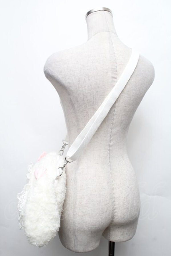 画像3: BABY,THE STARS SHINE BRIGHT / うさくみゃんのおかおBag  白 S-26-03-08-005-BA-BG-AS-ZS (3)