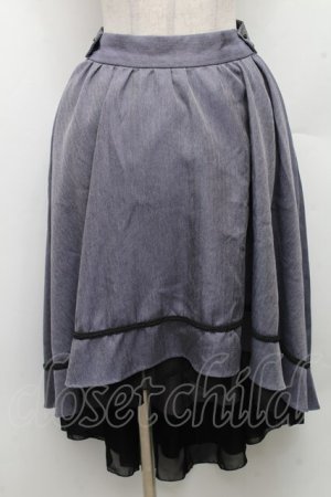 画像: axes femme / スワローテイルスカート  グレー S-26-03-08-051-AX-SK-AS-ZS