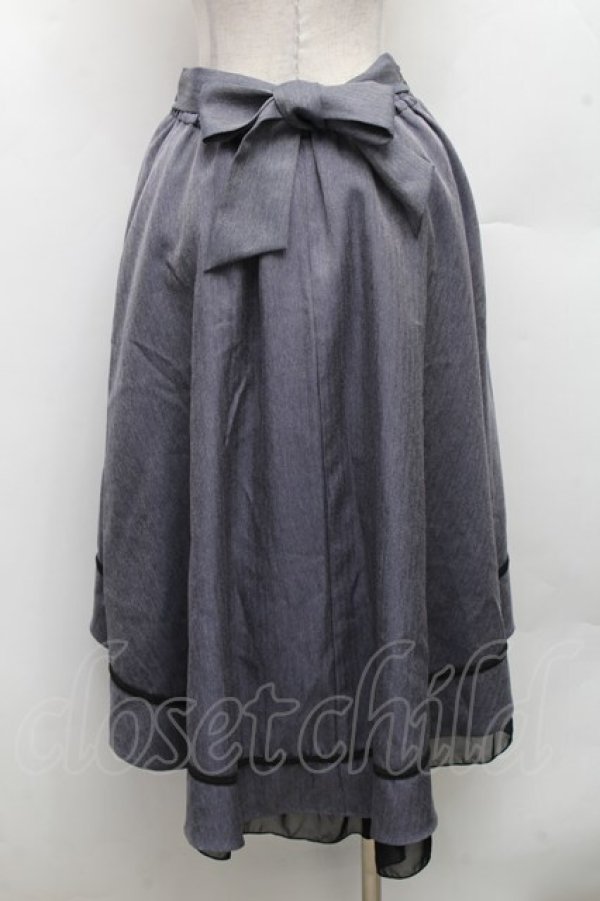 画像2: axes femme / スワローテイルスカート  グレー S-26-03-08-051-AX-SK-AS-ZS (2)