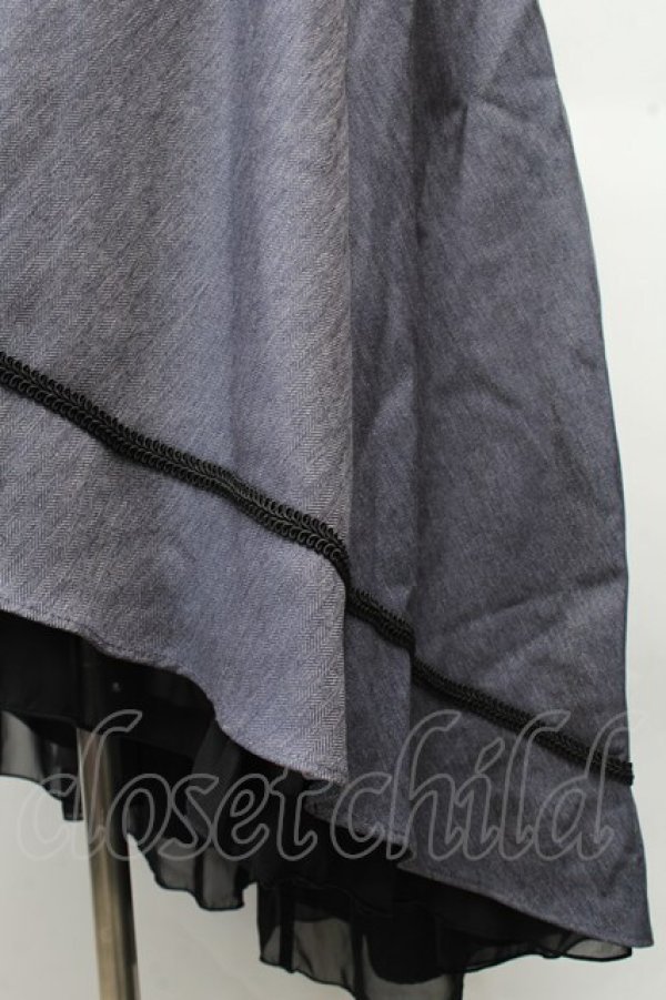 画像3: axes femme / スワローテイルスカート  グレー S-26-03-08-051-AX-SK-AS-ZS (3)