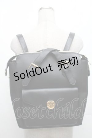 画像: m petit by misako / TT*AMリュック  黒 S-26-03-08-010-LO-BG-HR-ZS