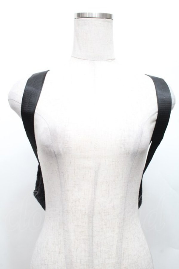 画像3: Secret Honey / ファーリボンミニリュック  黒 S-26-03-08-011-CA-BG-HR-ZS (3)