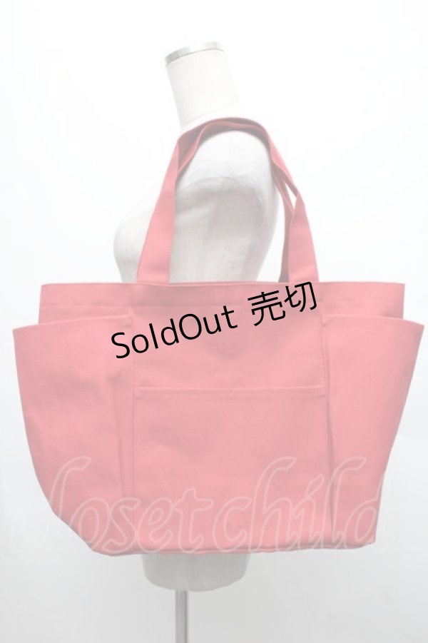画像4: PINK HOUSE / ロゴワッペントートバッグ  赤 S-26-03-08-013-LO-BG-AS-ZS (4)