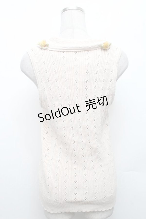 画像2: PINK HOUSE / ニットベスト  オフ S-26-03-08-014-LO-TO-AS-ZS (2)