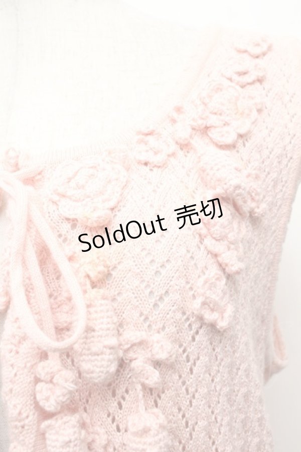 画像3: PINK HOUSE / ニットベスト  ピンク S-26-03-08-015-LO-TO-AS-ZS (3)