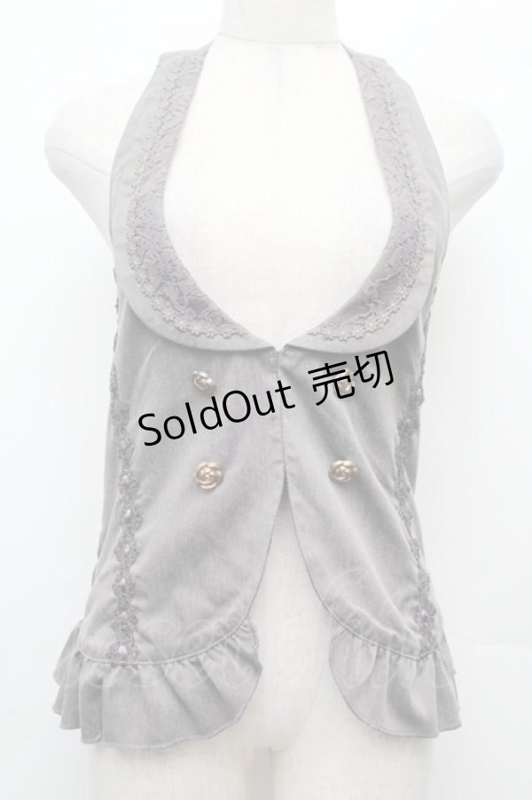 画像1: axes femme / バックティアードベスト  グレー S-26-03-08-017-AX-TO-AS-ZS (1)