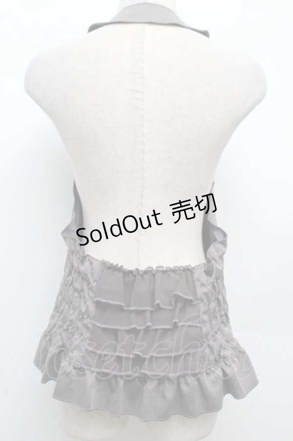 画像2: axes femme / バックティアードベスト  グレー S-26-03-08-017-AX-TO-AS-ZS (2)