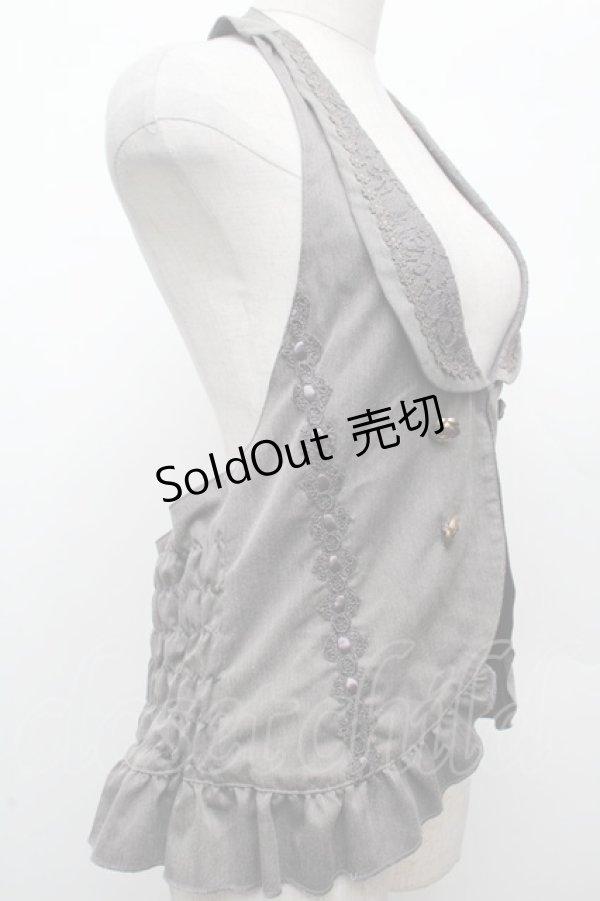 画像3: axes femme / バックティアードベスト  グレー S-26-03-08-017-AX-TO-AS-ZS (3)