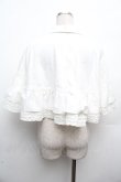 画像2: PINK HOUSE / ローンフリル使いデニムケープ  白 S-26-03-08-019-LO-JA-AS-ZS (2)