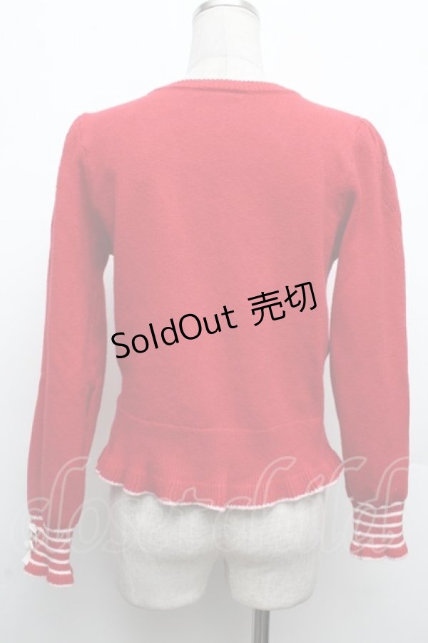 画像2: axes femme / ハロ‐キティカーディガン  赤 S-26-03-08-020-AX-TO-AS-ZS (2)