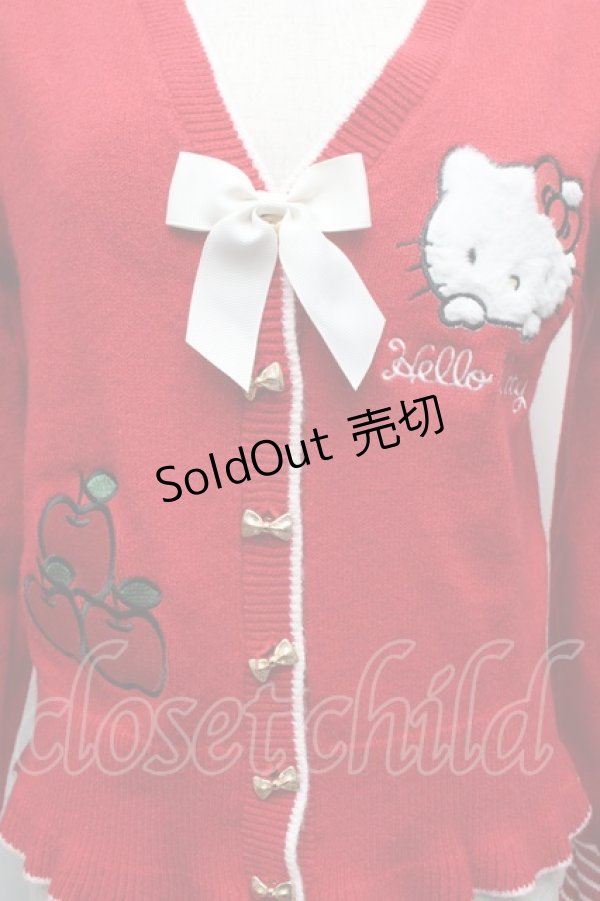 画像3: axes femme / ハロ‐キティカーディガン  赤 S-26-03-08-020-AX-TO-AS-ZS (3)