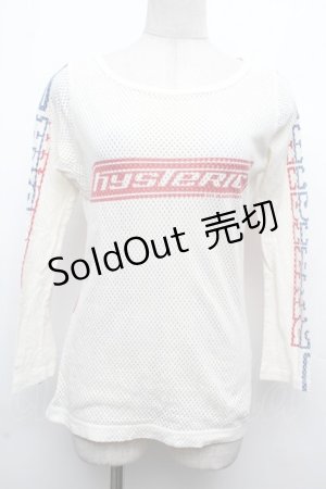 画像: Hysteric / メッシュカットソー  白 S-26-03-08-021-PU-TO-AS-ZS