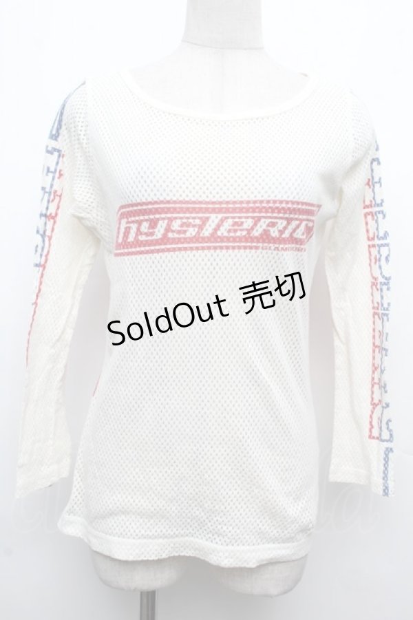 画像1: Hysteric / メッシュカットソー  白 S-26-03-08-021-PU-TO-AS-ZS (1)