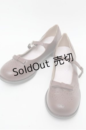 画像: m petit by misako / リボンパンプス M ブラウン S-26-03-10-001-LO-SH-AS-ZS