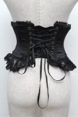 画像2: ATELIER PIERROT / Frill Short Corset コルセット  黒 S-26-03-10-041-EL-TO-TE-ZS (2)