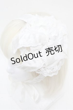 画像: metamorphose / 円形ローズヘッドドレス  白 S-26-03-10-017-ME-TO-AS-ZS