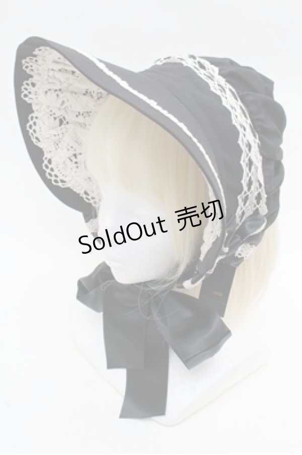 画像1: Innocent World / リバイバルクラシカルボンネット  黒 S-26-03-10-023-IW-AC-AS-ZS (1)