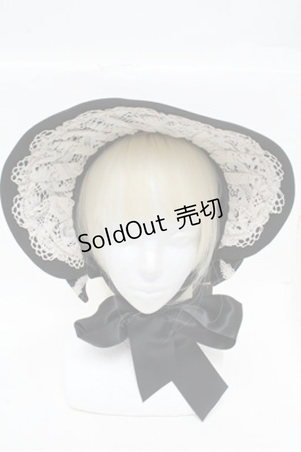 画像2: Innocent World / リバイバルクラシカルボンネット  黒 S-26-03-10-023-IW-AC-AS-ZS (2)