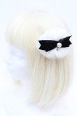 画像1: Angelic Pretty / Lovelyパフクリップ  白ｘ黒 S-26-03-10-027-AP-AC-AS-ZS (1)