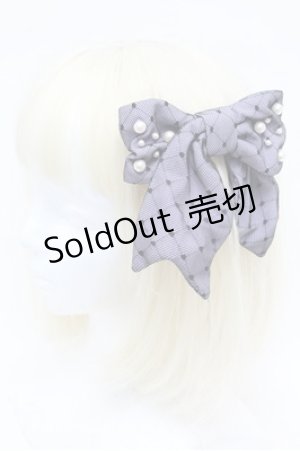 画像: Angelic Pretty / Dolly Lady Ribbonバレッタ  ラベンダー S-26-03-10-028-AP-AC-AS-ZS