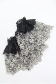 画像2: ATELIER PIERROT / Eleanorレースカフス  黒×ゴールド S-26-03-10-034-EL-ZA-TE-ZS (2)