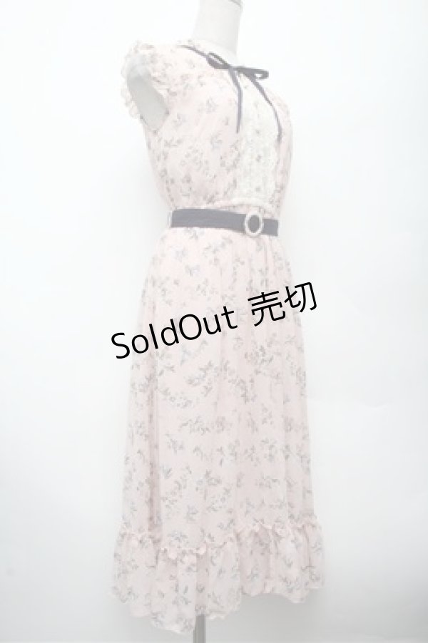 画像3: axes femme / 花柄ワンピース  ピンク S-26-03-12-030-AX-OP-AS-ZS (3)