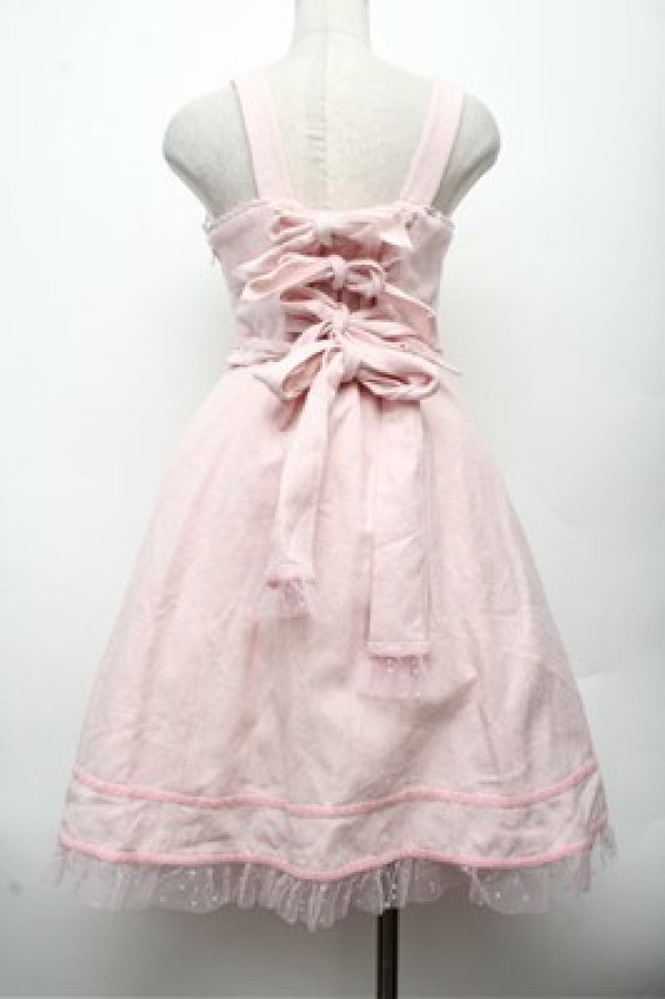 画像2: Angelic Pretty / Dreamin' Ribbonジャンパースカート  ピンク S-26-03-12-031-AP-OP-HR-ZS (2)