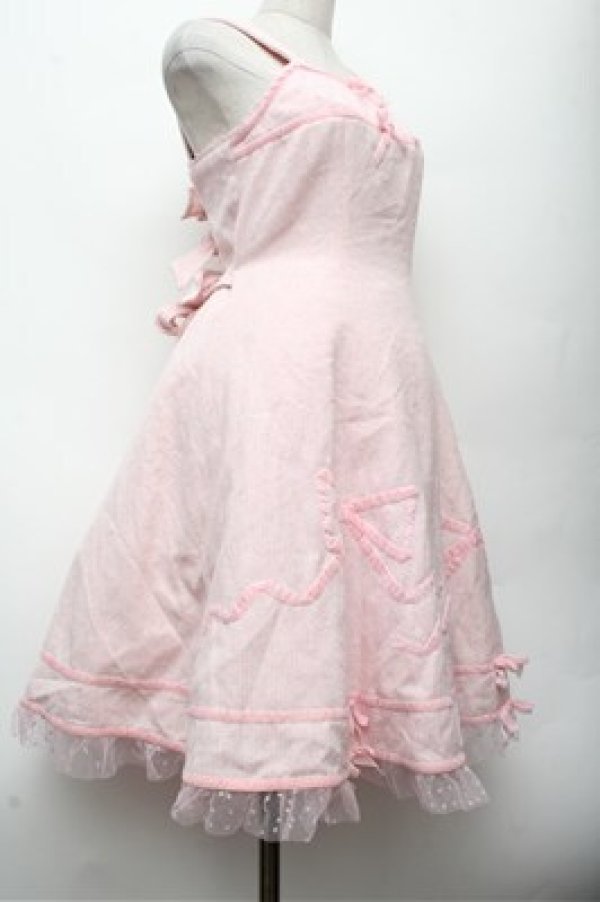 画像3: Angelic Pretty / Dreamin' Ribbonジャンパースカート  ピンク S-26-03-12-031-AP-OP-HR-ZS (3)