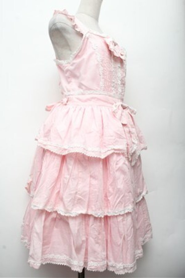 画像3: BABY,THE STARS SHINE BRIGHT / Leatitia・Raseineジャンパースカート  ピンク S-26-03-12-032-BA-OP-AS-ZS (3)