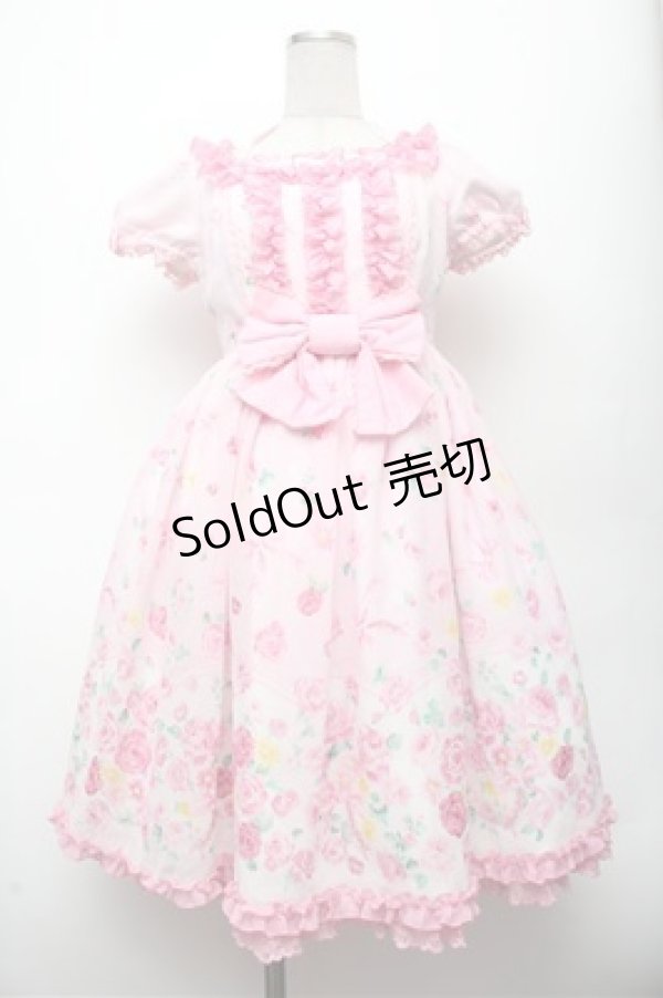 画像1: Angelic Pretty / Powder Rose ワンピース  ピンク S-26-03-12-033-AP-OP-HR-ZS (1)