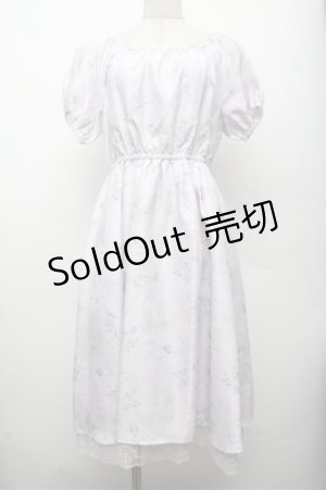 画像: axes femme POETIQUE / ピクトリアルプリントワンピース  ラベンダー S-26-03-12-035-AX-OP-AS-ZS